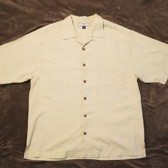Tommy Bahama Other - Tommy Bahama Silk Camp Shirt - Yellow
